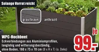 B1 Discount Baumarkt WPC-Hochbeet Angebot