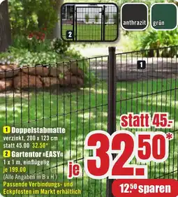 B1 Discount Baumarkt Doppelstabmatte Angebot