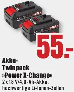 B1 Discount Baumarkt Einhell Akku Twinpack Power X-Change Angebot