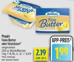 diska Meggle Feine Butter oder Streichzart Angebot