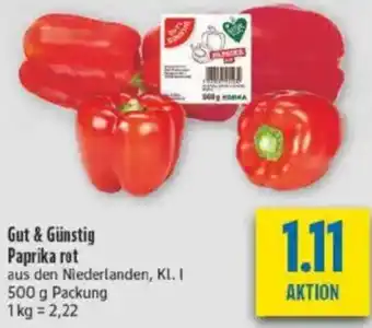 diska Gut & Günstig Paprika rot Angebot