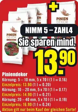 B1 Discount Baumarkt Piniendekor Angebot