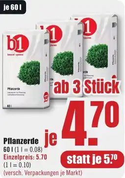 B1 Discount Baumarkt Pflanzerde Angebot