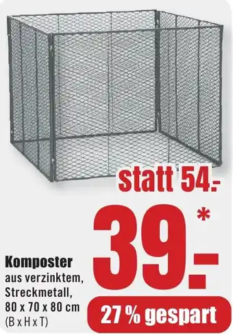 B1 Discount Baumarkt Komposter Angebot