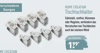 Aldi Nord Home Creation Tischtuchhalter Angebot