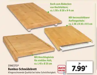 Lidl Ernesto Bambus Schneidebrett Angebot