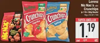E-Center Lorenz Nic Nac's oder Crunchips Angebot