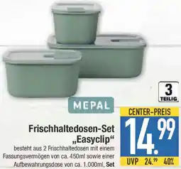 E-Center MEPAL Frischhaltedosen-Set „Easyclip" Angebot