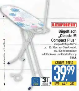 E-Center LEIFHEIT Bügeltisch ,,Classic M Compact Plus" Angebot