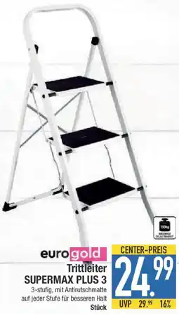 E-Center eurogold Trittleiter SUPERMAX PLUS 3 Angebot