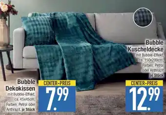 E-Center Bubble Kuscheldecke Angebot