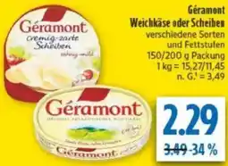 diska Géramont Weichkäse oder Scheiben Angebot