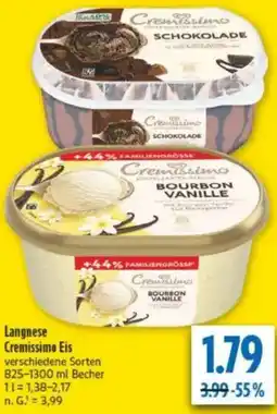 diska Langnese Cremissimo Eis Angebot