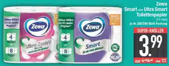 E-Center Zewa Smart oder Ultra Smart Toilettenpapier Angebot