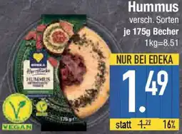 E-Center EDEKA Herzstücke Hummus Angebot