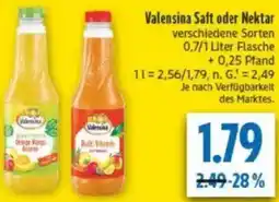 diska Valensina Saft oder Nektar Angebot