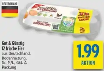 diska Gut & Günstig 12 frische Eier Angebot