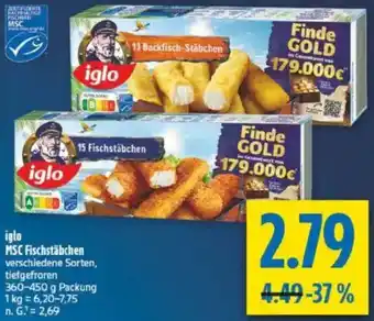diska iglo MSC Fischstäbchen Angebot
