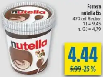 diska Ferrero nutella Eis Angebot