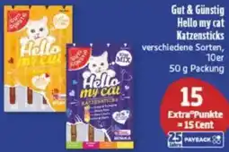 diska Gut & Günstig Hello my cat Katzensticks Angebot