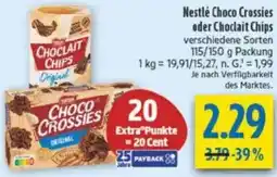 diska Nestlé Choco Crossies oder Choclait Chips Angebot
