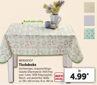 Lidl Meradiso Tischdecke Angebot