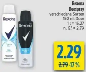 diska Rexona Deospray Angebot