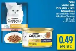 diska Purina Gourmet Gold, Perle oder a la Carte Katzennahrung Angebot