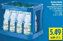 diska Residenz Quelle Mineralwasser Angebot