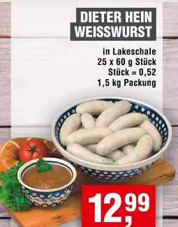 Handelshof DIETER HEIN WEISSWURST Angebot