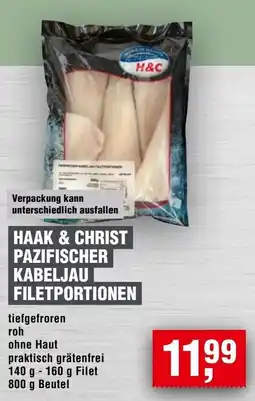 Handelshof HAAK & CHRIST PAZIFISCHER KABELJAU FILETPORTIONEN Angebot