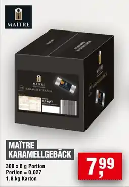 Handelshof MAÎTRE KARAMELLGEBÄCK Angebot