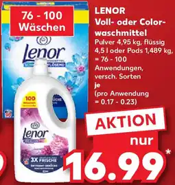 Kaufland LENOR Voll- oder Colorwaschmittel Angebot