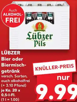 Kaufland LÜBZER Bier oder Biermischgetränk Angebot