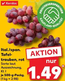Kaufland Ital./span. Tafeltrauben, rot Angebot