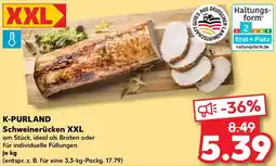 Kaufland K-PURLAND Schweinerücken XXL Angebot