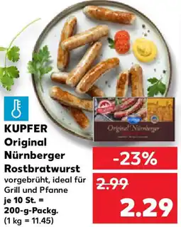 Kaufland KUPFER Original Nürnberger Rostbratwurst Angebot