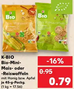 Kaufland K-BIO Bio-Mini Mais oder Reiswaffeln Angebot