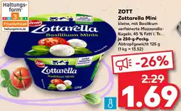 Kaufland ZOTT Zottarella Mini Angebot