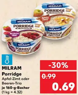 Kaufland MILRAM Porridge Angebot