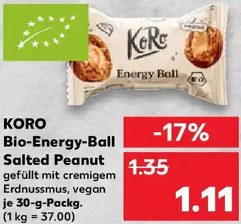 Kaufland KORO Bio-Energy-Ball Salted Peanut Angebot