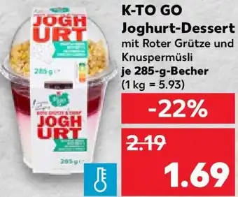 Kaufland K-TO GO Joghurt-Dessert Angebot