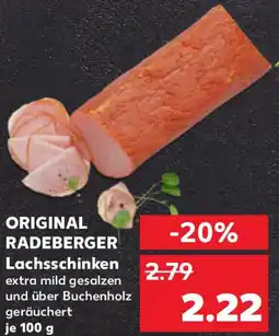 Kaufland ORIGINAL RADEBERGER Lachsschinken Angebot