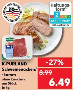 Kaufland K-PURLAND Schweinenacken/ -kamm Angebot