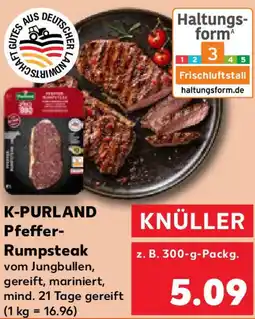 Kaufland K-PURLAND Pfeffer Rumpsteak Angebot