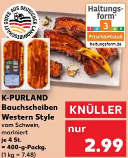 Kaufland K-PURLAND Bauchscheiben Western Style Angebot