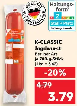 Kaufland K-CLASSIC Jagdwurst Angebot