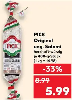 Kaufland PICK Original ung. Salami Angebot