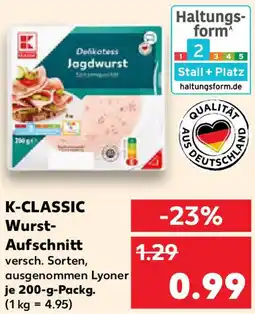 Kaufland K-CLASSIC Wurst Aufschnitt Angebot