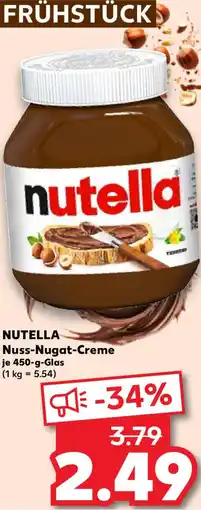 Kaufland NUTELLA Nuss-Nugat-Creme Angebot